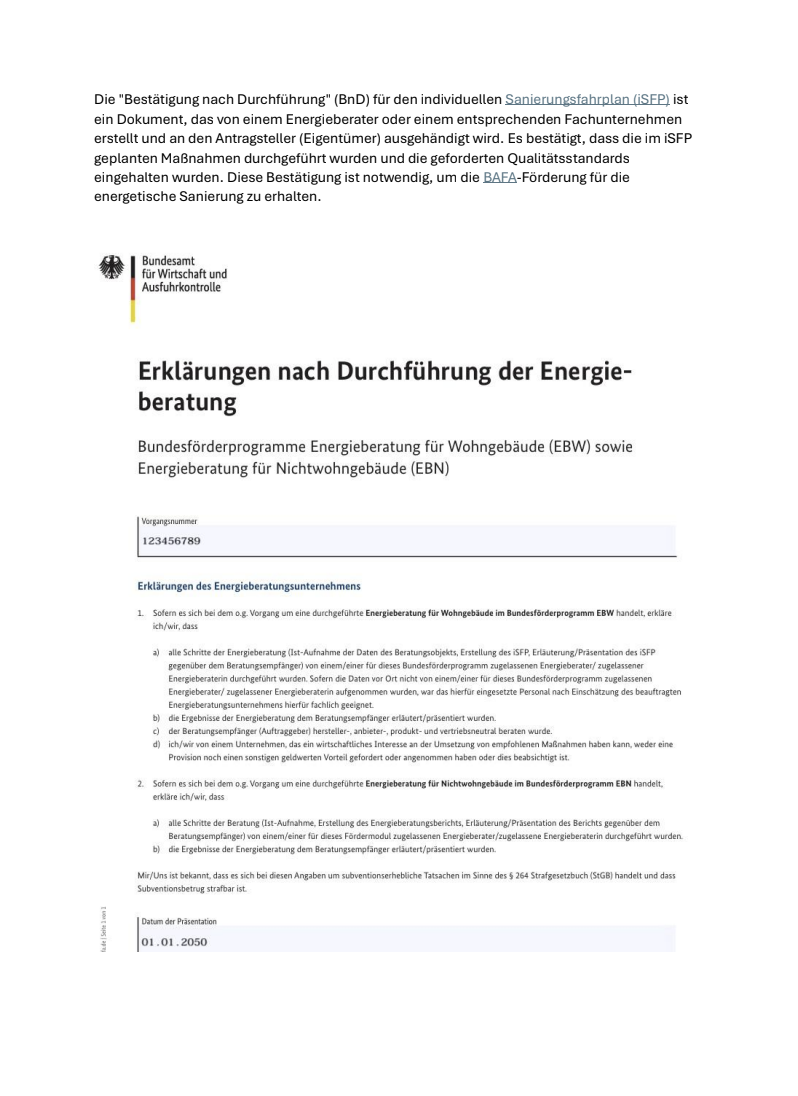 Erklärung Durchführung Energieberatung Altensteig